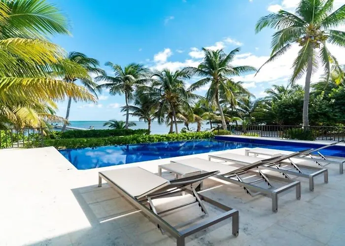 Beachfront Villa With Long Private Pier And Pool